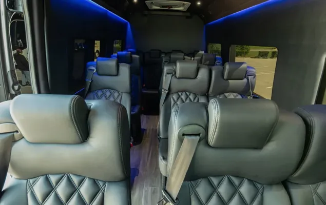 Executive Shuttle Mercedes Sprinter Van Interior