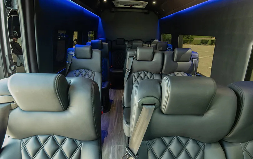 Executive Shuttle Mercedes Sprinter Van Interior